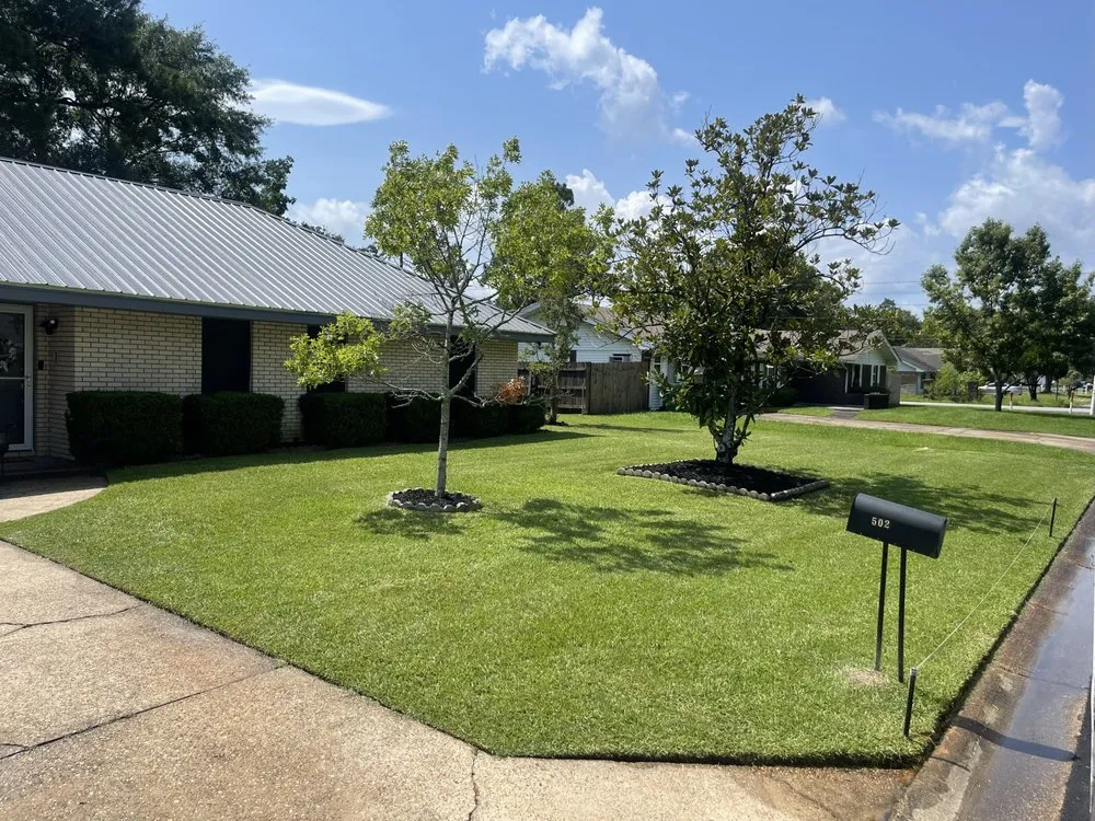Professional lawn mowing service for beautiful yards in Biloxi, MS by Moons Grounds Care
