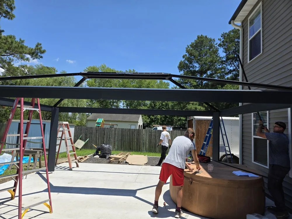 Professional yard maintenance for residential properties in Chesapeake, VA by Moore Services