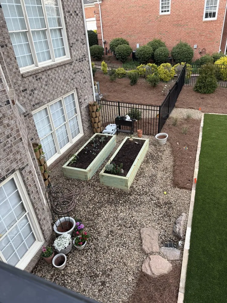 Local landscape installation for residential properties across Huntersville, NC - Moore's Lawn Maintenance