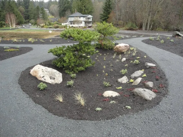 Professional landscape design for residential properties in Indianola, WA by Moore's Works