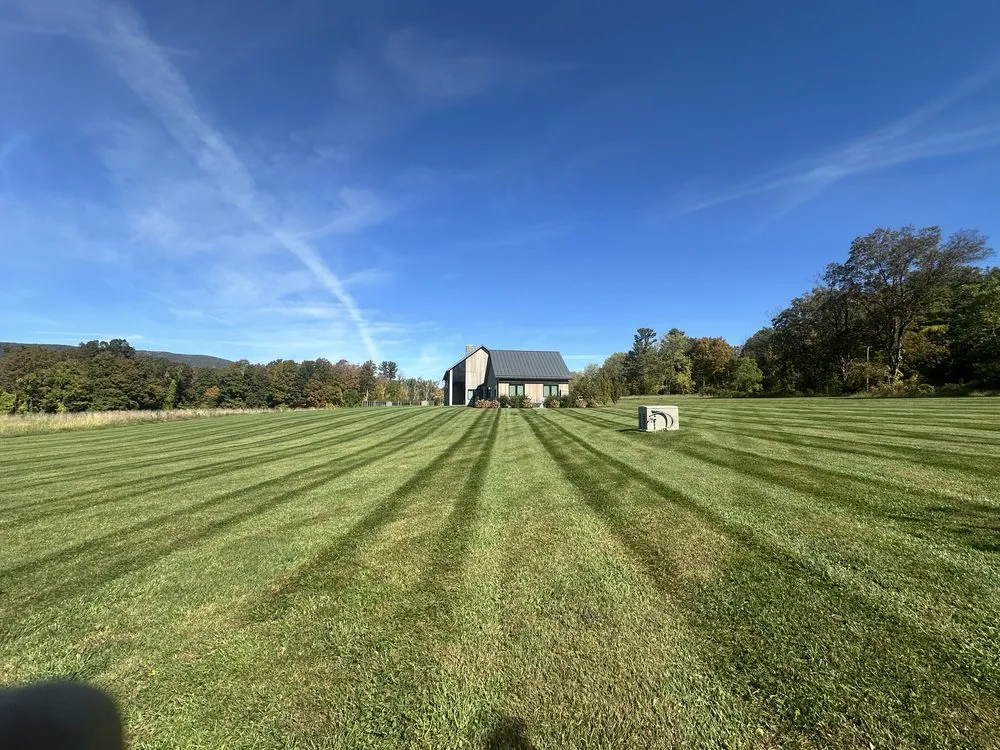 Custom lawn mowing service in Millerton, NY by Mora Landscaping