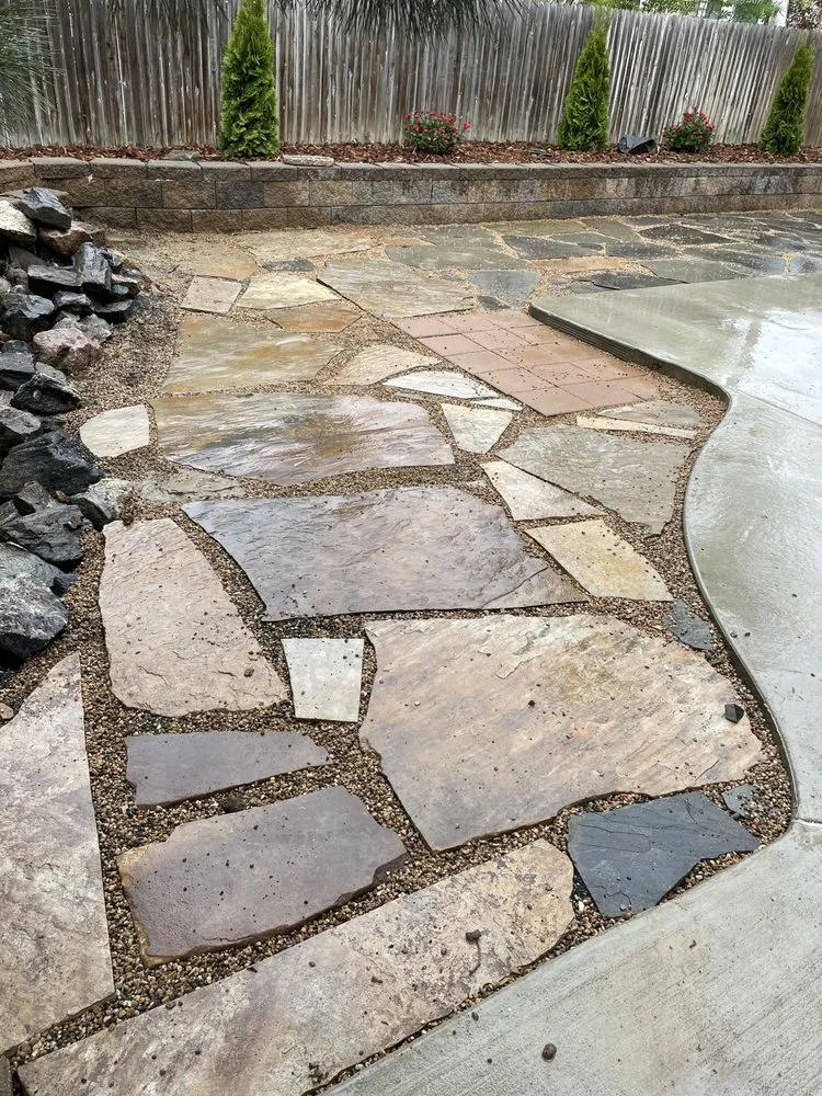 Local landscape installation in Longmont, CO by Morales Concrete & Landscape