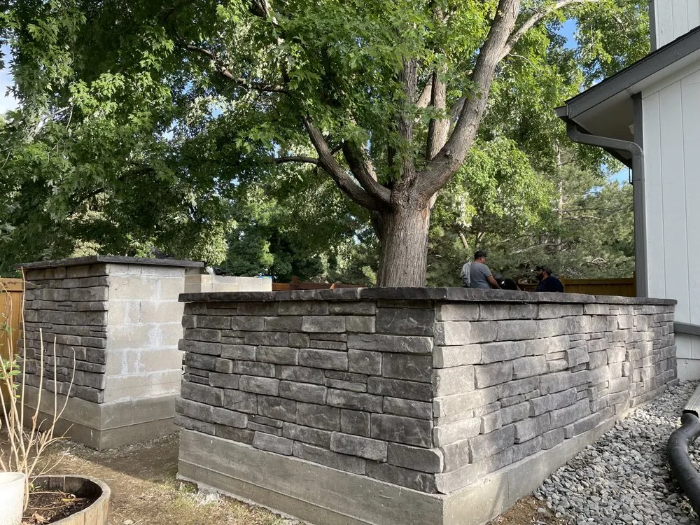 Local landscape installation with custom design in Longmont, CO by Morales Concrete & Landscape