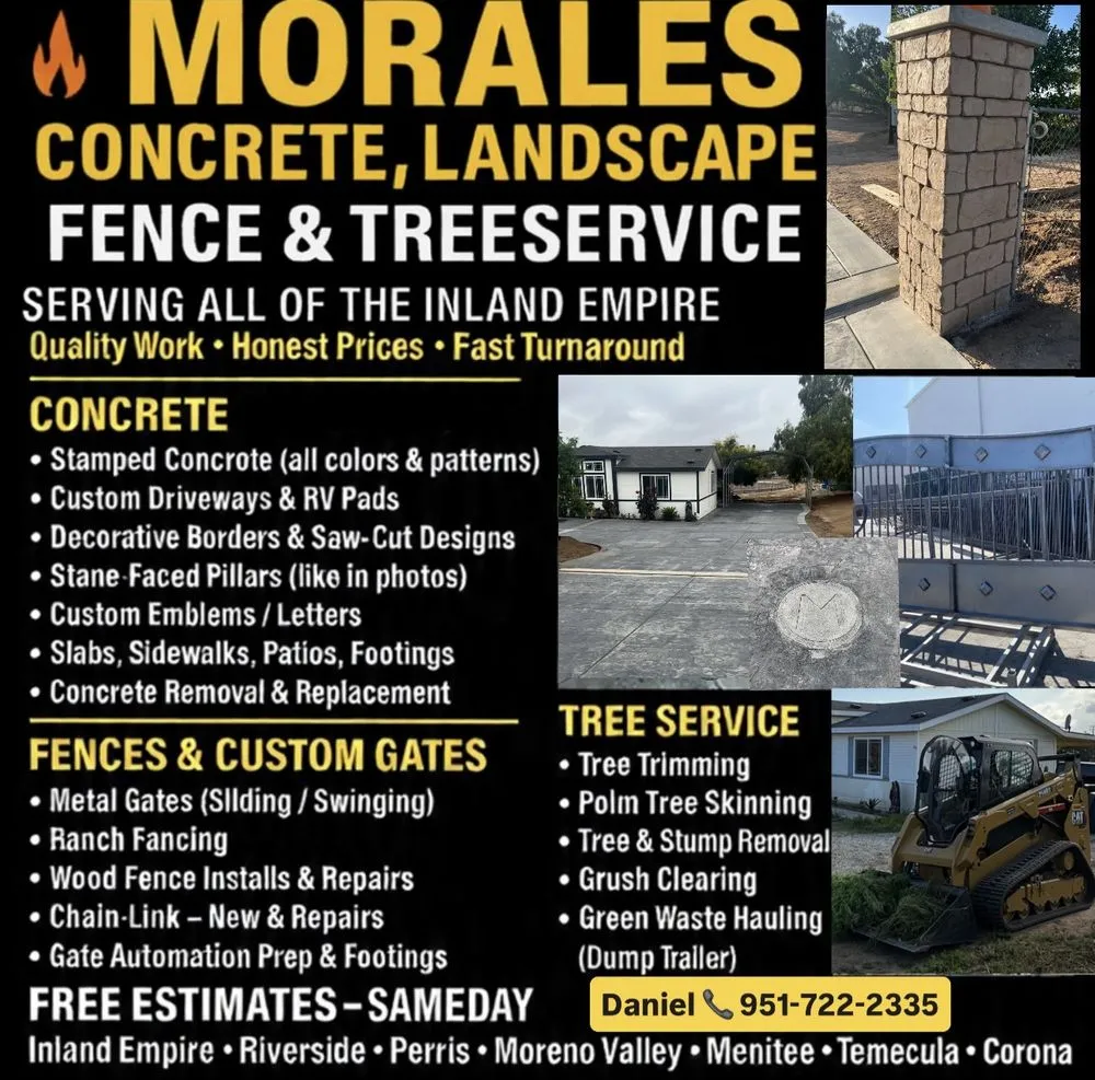 Top-rated lawn mowing service experts serving Perris, CA - Morales Concrete And Landscape Service