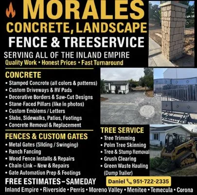 Morales Concrete And Landscape Service Logo