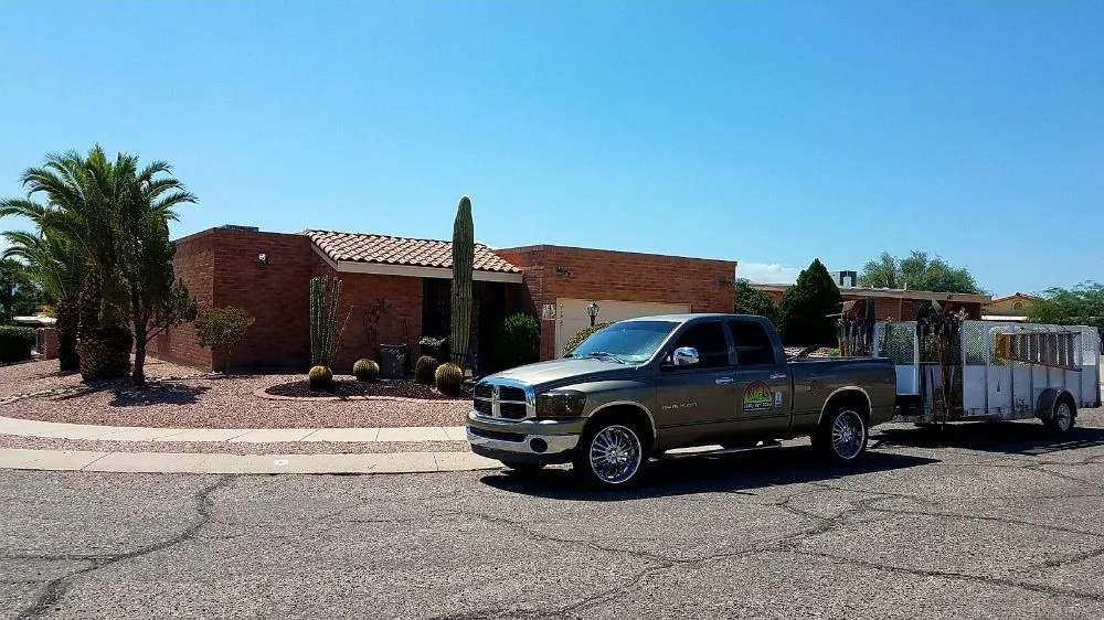 Top-rated lawn mowing service for outdoor upgrades in Tucson, AZ by Morales Landscapers