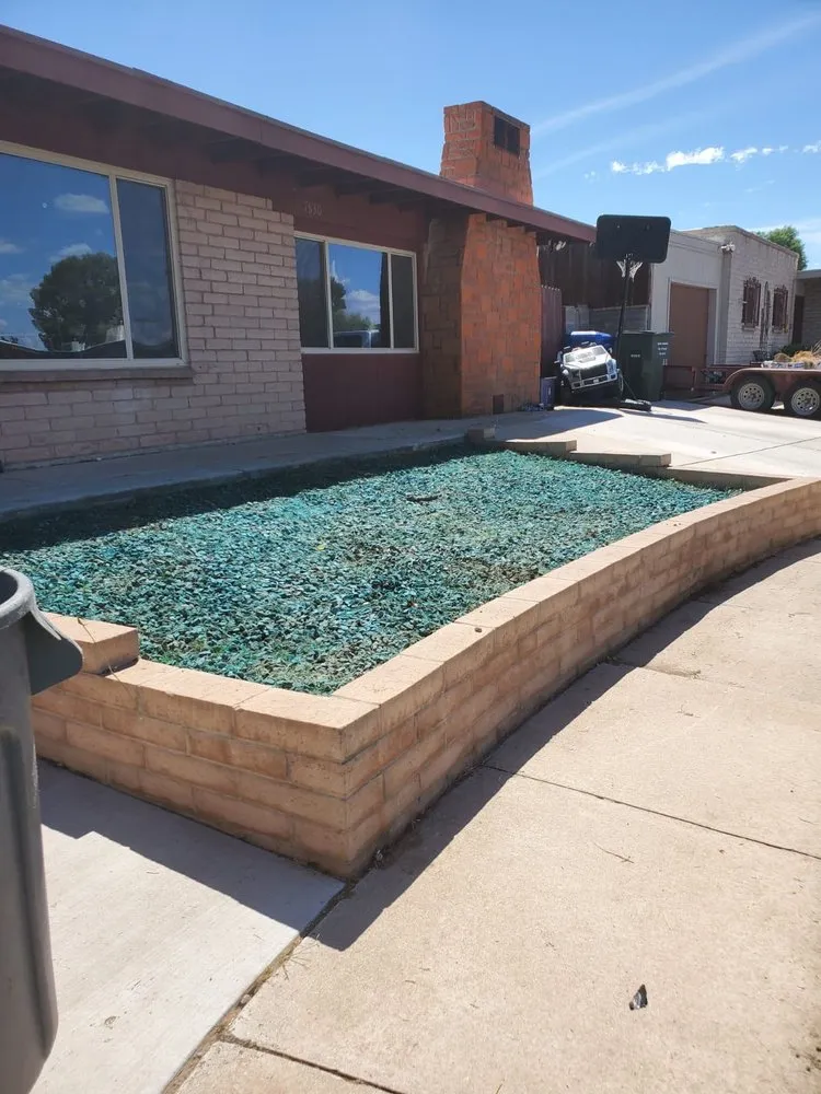 Professional yard cleanup service for homes in Tucson, AZ by Morales Landscapers