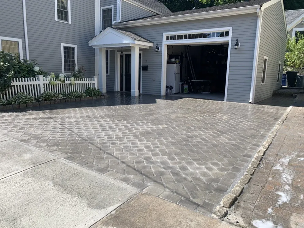 Local landscape installation in Lynn, MA by Morales Landscaping & General Construction