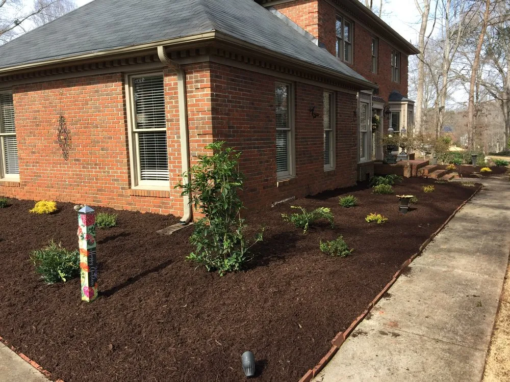 Top-rated garden landscaping for residential properties in Greenville, SC by Morales Landscaping And Pinestraw Service
