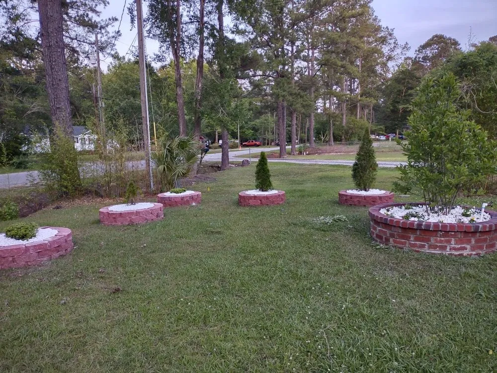 Professional lawn mowing service with custom design in Summerville, SC by Morales Landscaping