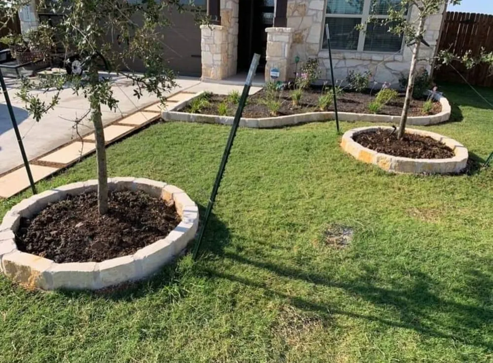 Local garden landscaping for year-round maintenance in San Antonio, TX by Morales Lawn Service
