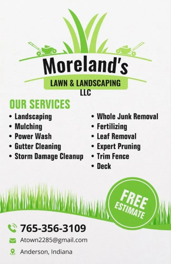 Reliable yard cleanup service for homes in Anderson, IN by Moreland's Lawn & Landscaping
