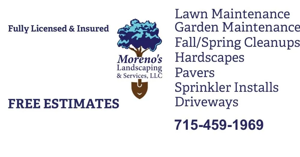 Professional yard maintenance experts serving Wisconsin Rapids, WI - Moreno's Landscaping & Services