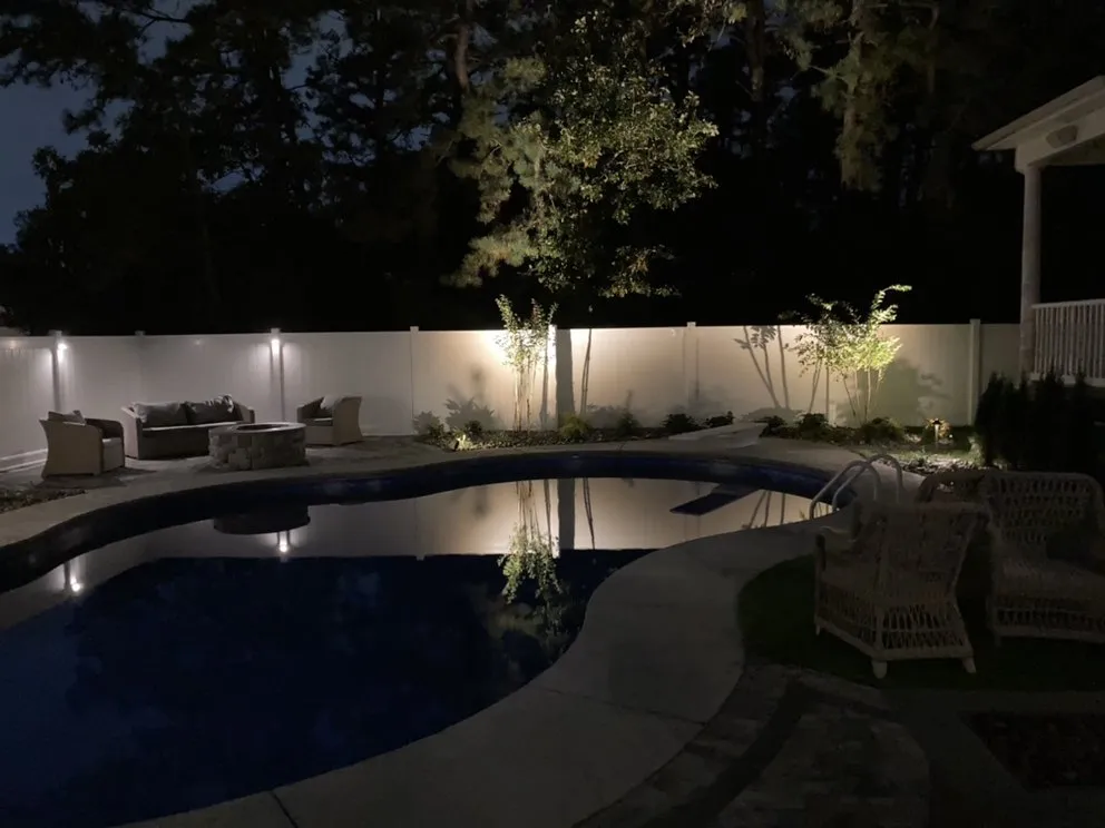 Custom outdoor landscaping in Beachwood, NJ by Morgans Irrigation