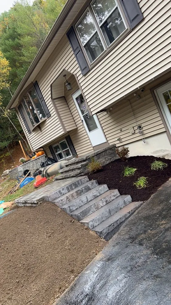 Custom landscaping services in Oxford, MA by Morin's Landscaping