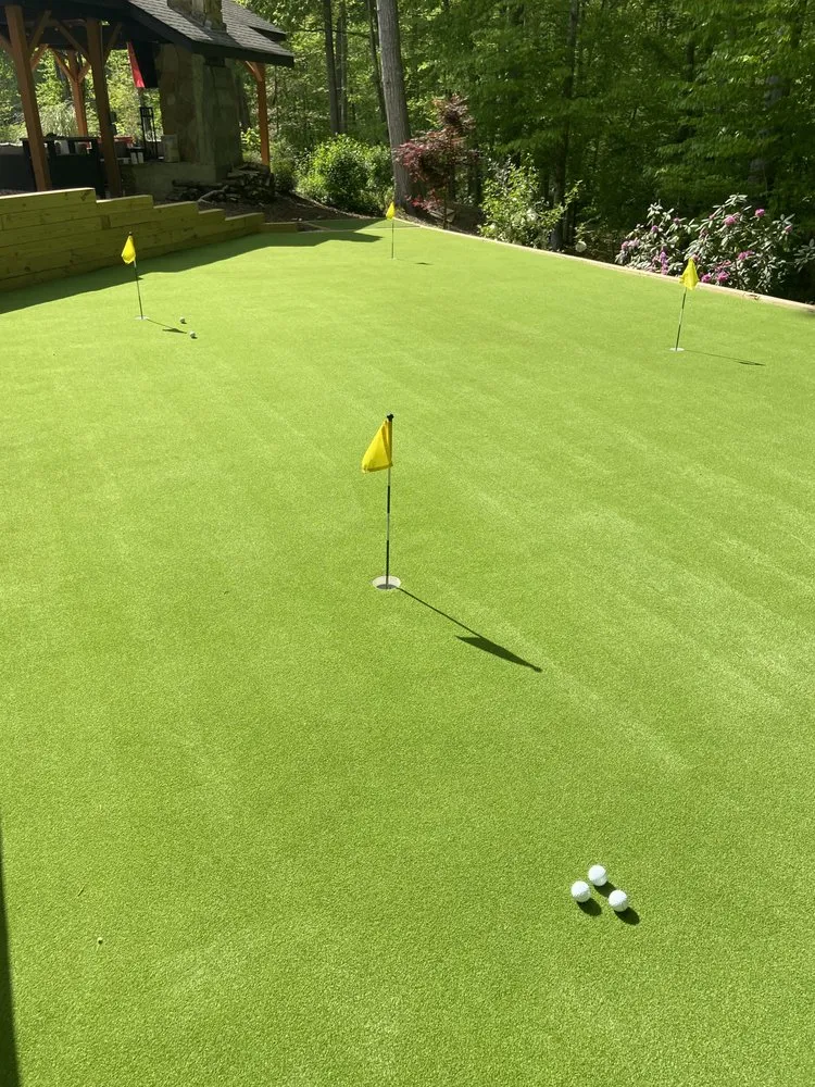 Custom lawn mowing service with custom design across Marietta, GA - Morning Dew Landscapes