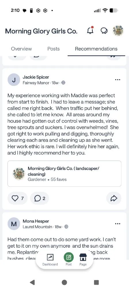 Trusted landscaping services experts serving Culpeper, VA - Morning Glory Girls