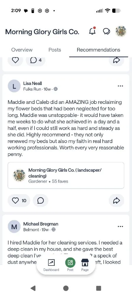 Custom outdoor landscaping for outdoor upgrades across Culpeper, VA - Morning Glory Girls