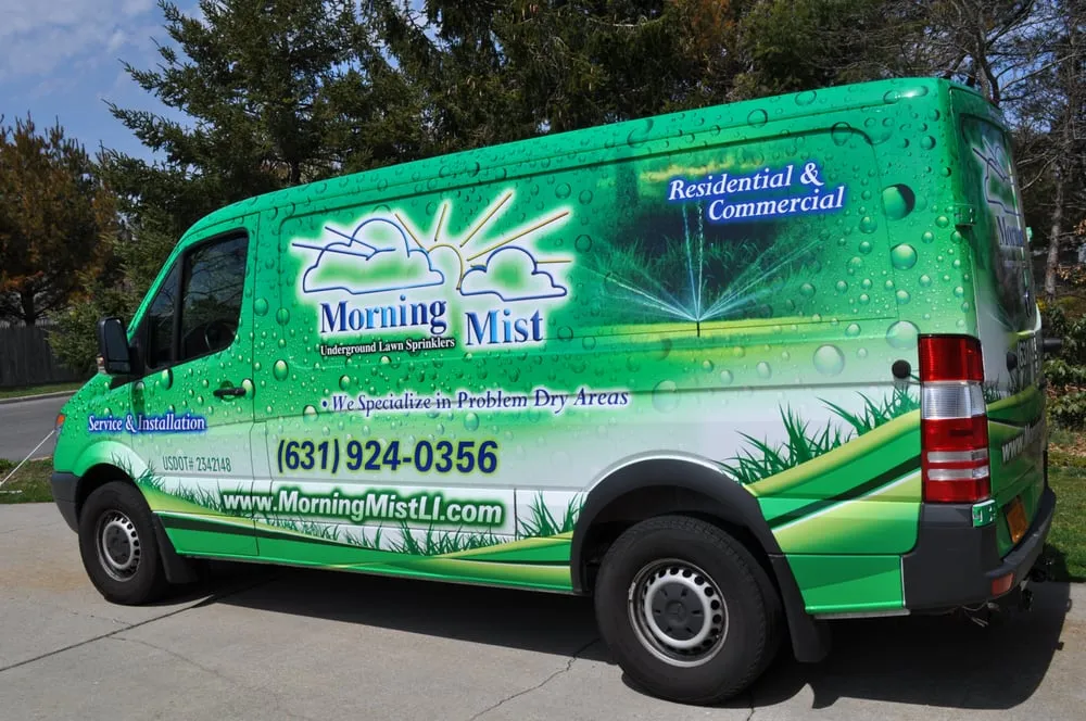 Local garden landscaping experts serving Ridge, NY - Morning Mist Lawn Sprinklers