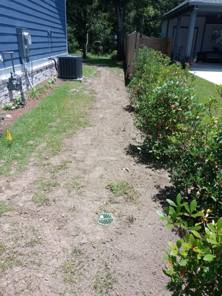 Custom landscape installation in Gulfport, MS by Morrissette's Custom Concepts