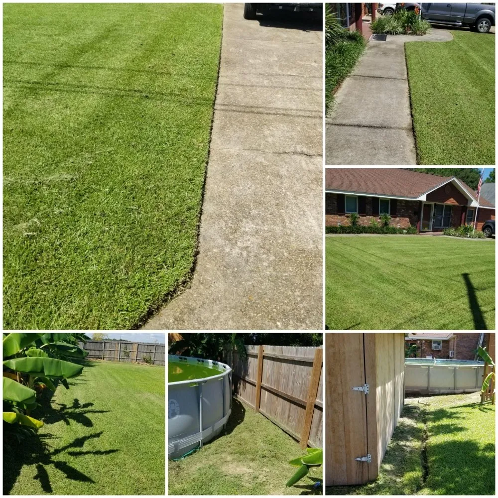 Expert lawn mowing service in Gulfport, MS by Morrissette's Custom Concepts