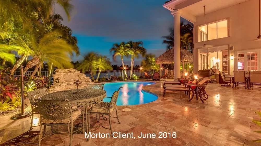 Custom landscape design in West Palm Beach, FL by Morton Landscape Lighting