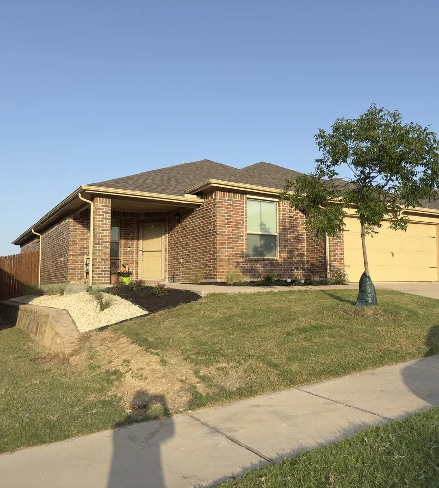 Custom lawn mowing service for outdoor upgrades in Blue Mound, TX by Mo's Luxury Landscaping