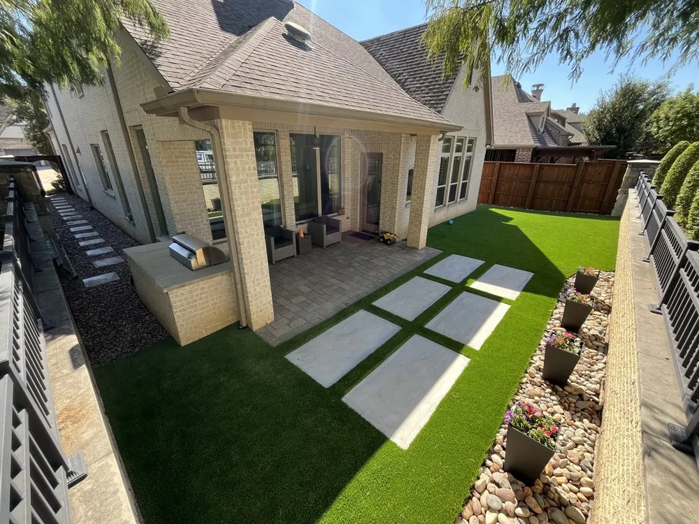 Top-rated landscape installation for homes across Blue Mound, TX - Mo's Luxury Landscaping