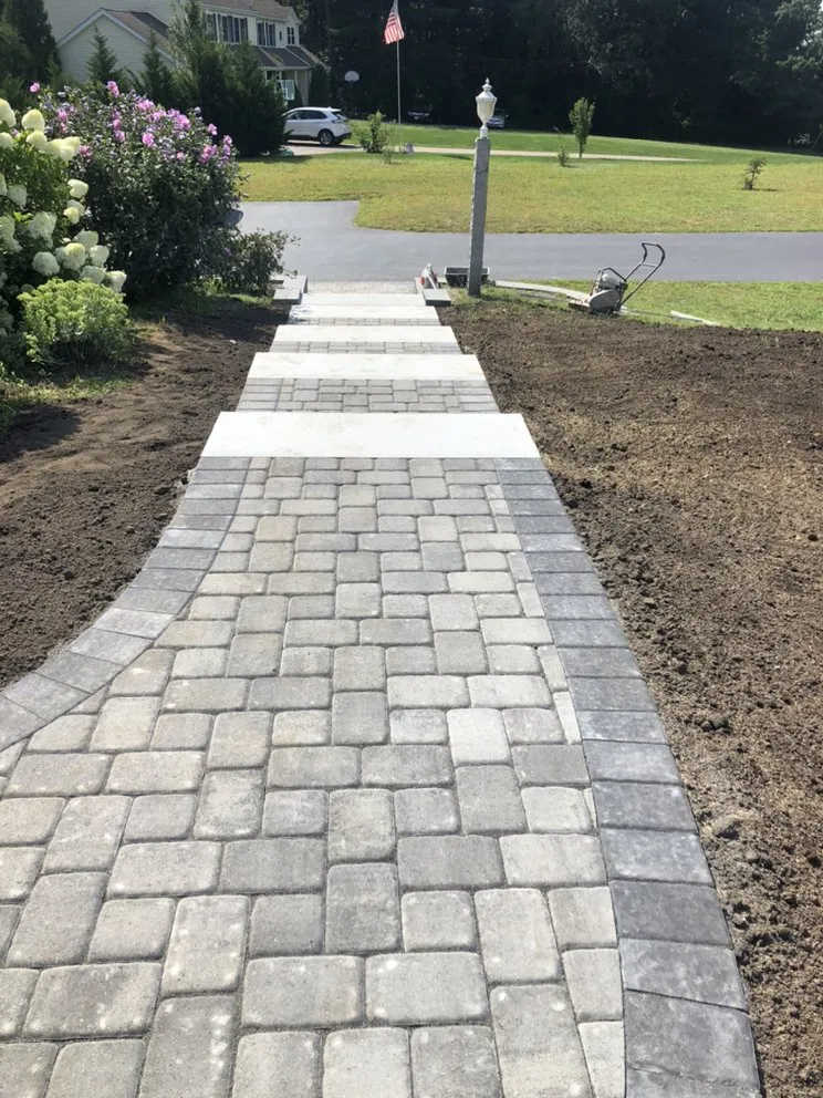Affordable landscape installation in Bellingham, MA - Mosaic Rock Landscaping