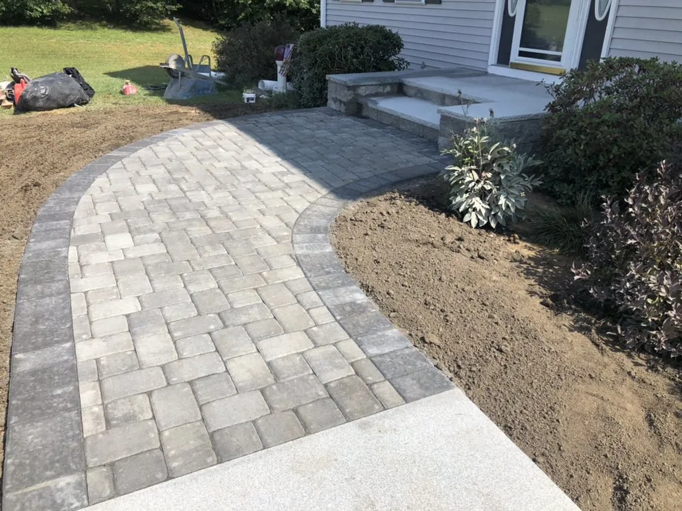 Affordable landscape installation for outdoor upgrades in Bellingham, MA by Mosaic Rock Landscaping