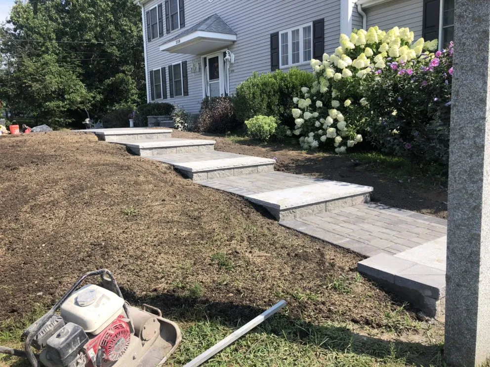 Professional outdoor landscaping in Bellingham, MA - Mosaic Rock Landscaping