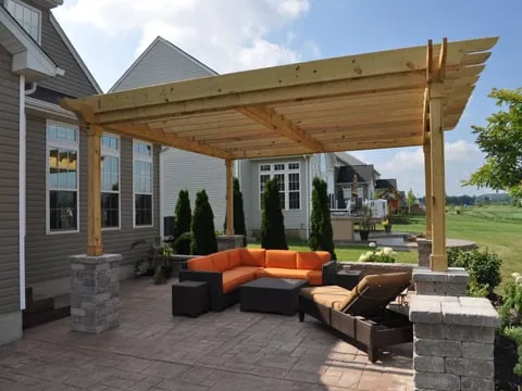 Custom residential landscaping in Columbia Station, OH by Moscarino Outdoor Creations