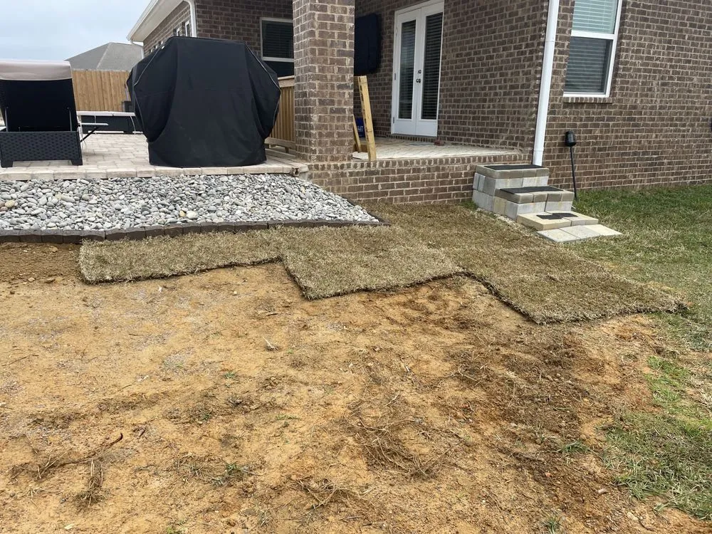 Custom landscape installation in Spanish Fort, AL by Moseley’s Lawn Care