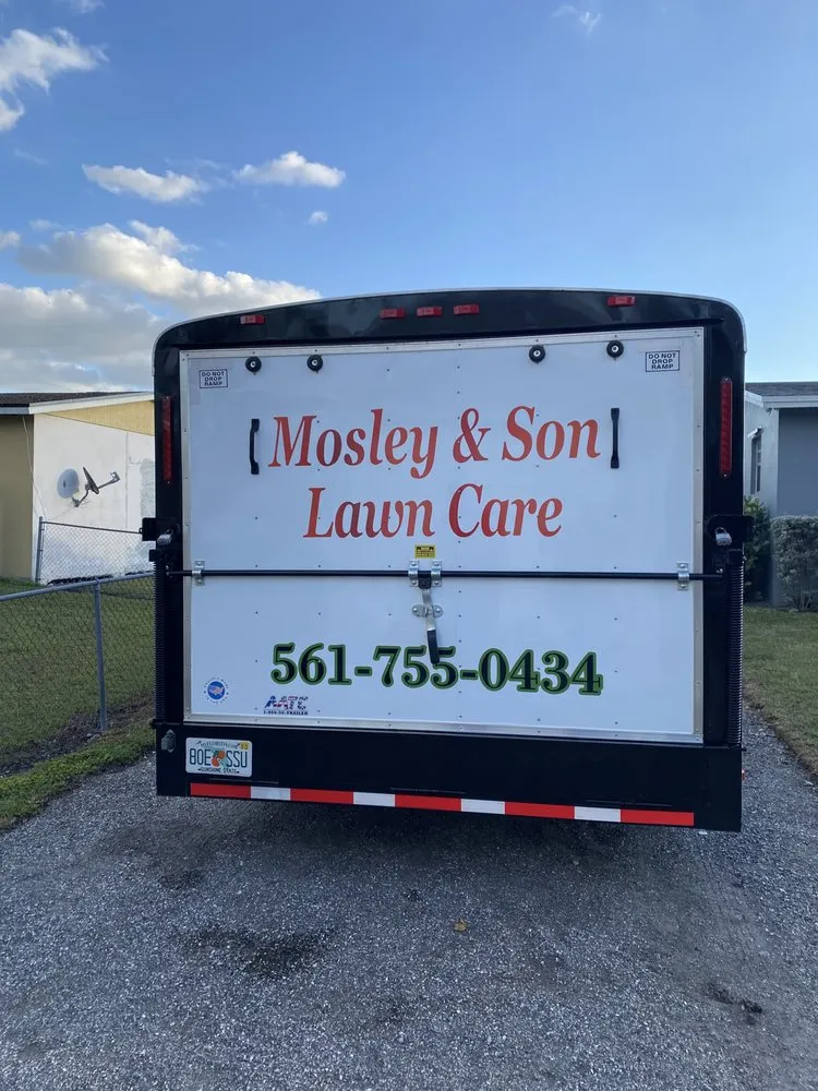 Affordable lawn mowing service with custom design in Belle Glade, FL by Mosley & Son Lawn Care
