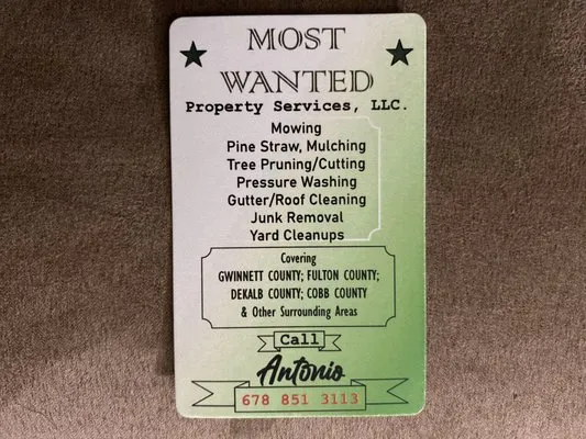 Most Wanted Property Services Logo