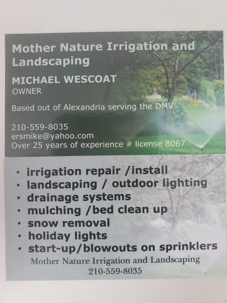 Top-rated yard maintenance in Arlington, VA - Mother Nature Irrigation and Landscaping