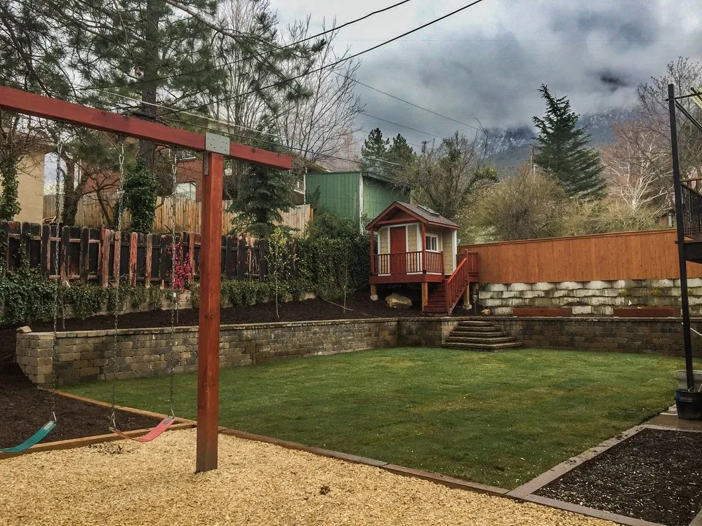Custom outdoor landscaping for residential properties in Sandy, UT by Mott's Landscaping and Maintenance