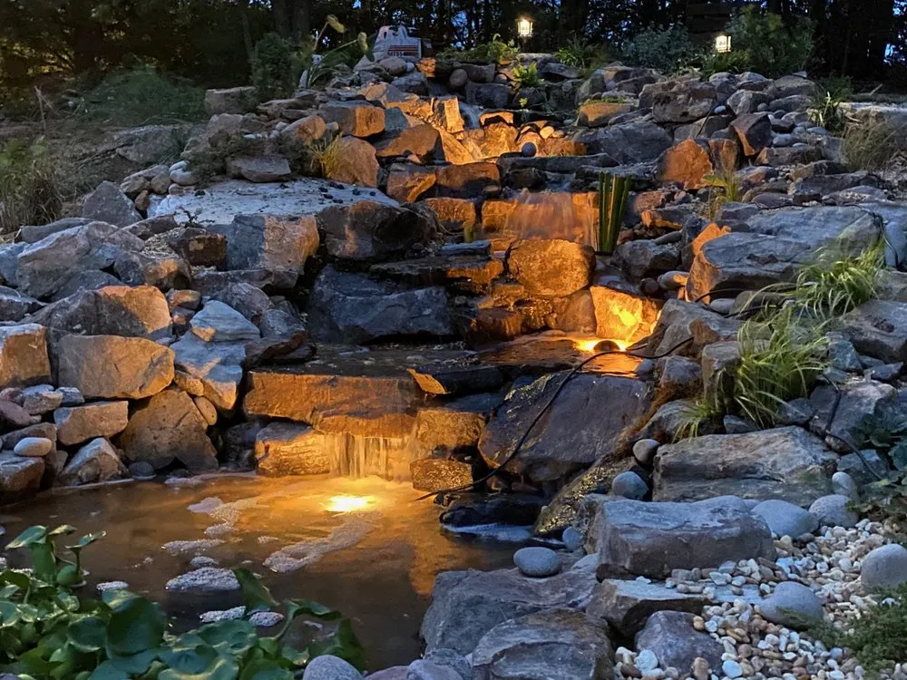 Professional residential landscaping for outdoor upgrades in Woodstock, GA by Mountain Creek Ponds