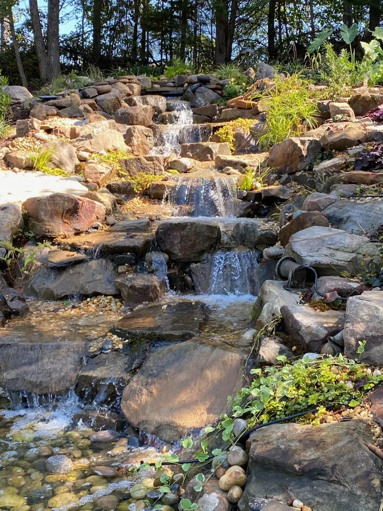Custom outdoor landscaping for year-round maintenance across Woodstock, GA - Mountain Creek Ponds