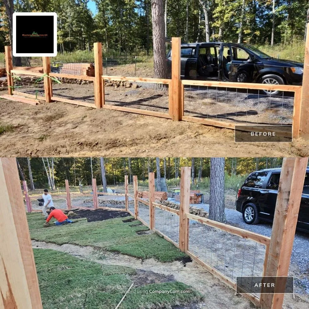 Local yard cleanup service with custom design in Sparta, TN by Mountain-Dog Services