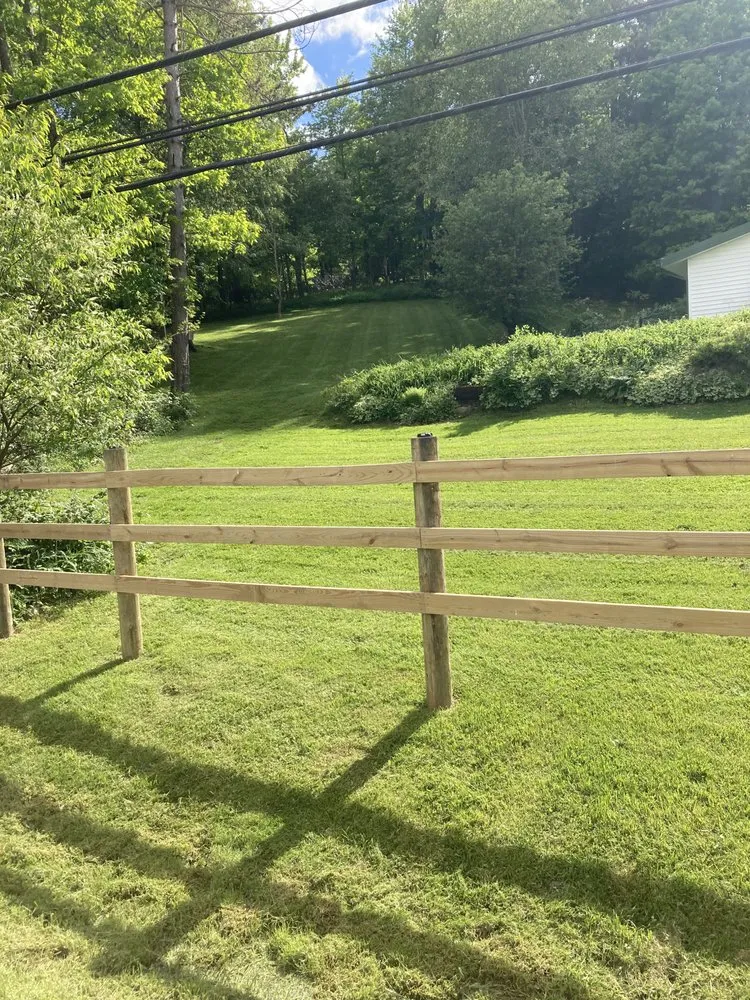 Affordable lawn mowing service with custom design in Oakland, MD by Mountain Lawn