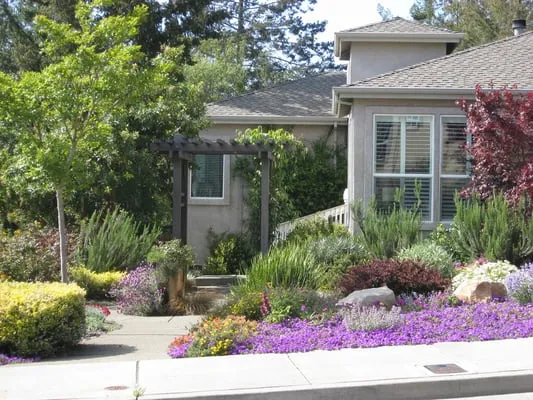 Mountain Meadow Landscape Logo