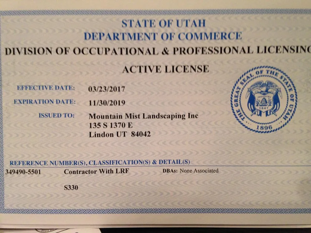 Local landscaping services in Lindon, UT - Mountain Mist Landscape & Sprinklers