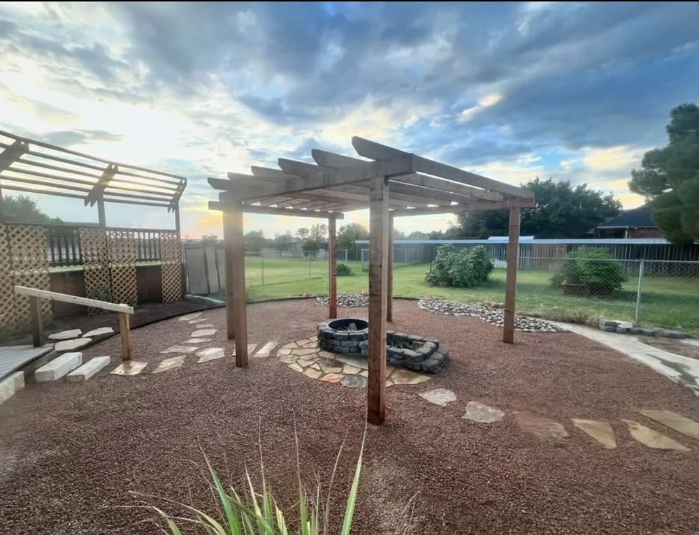 Affordable outdoor landscaping in Lubbock, TX by Mountain Movers Landscape Fence & Tree
