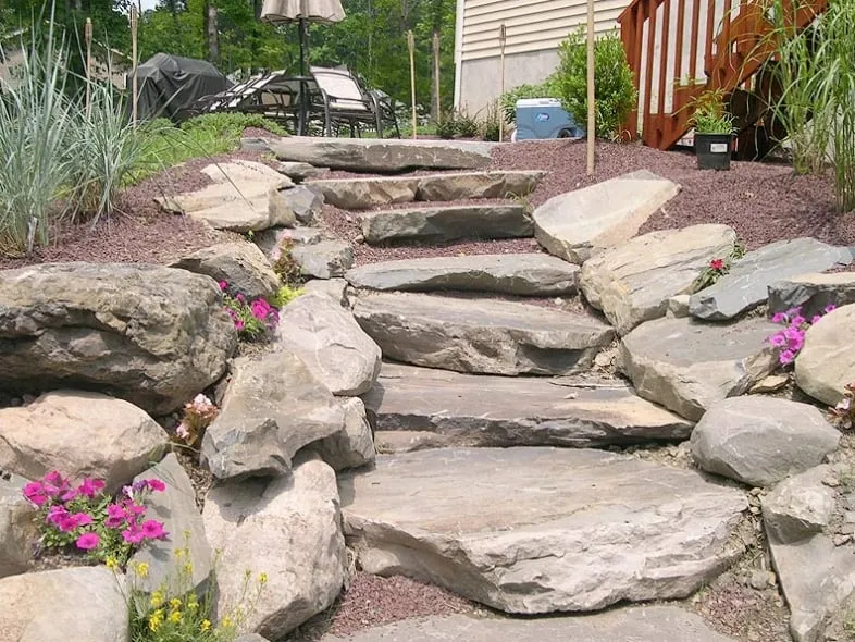 Local residential landscaping in Reeders, PA by Mountain Road Landscaping