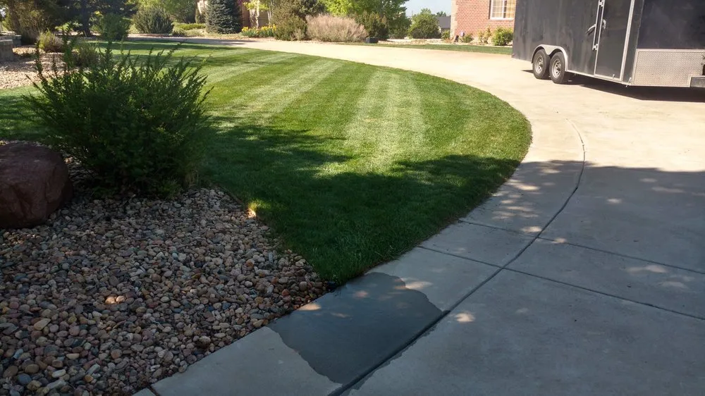 Professional outdoor landscaping with custom design in Brighton, CO by Mountain State Landscape Services