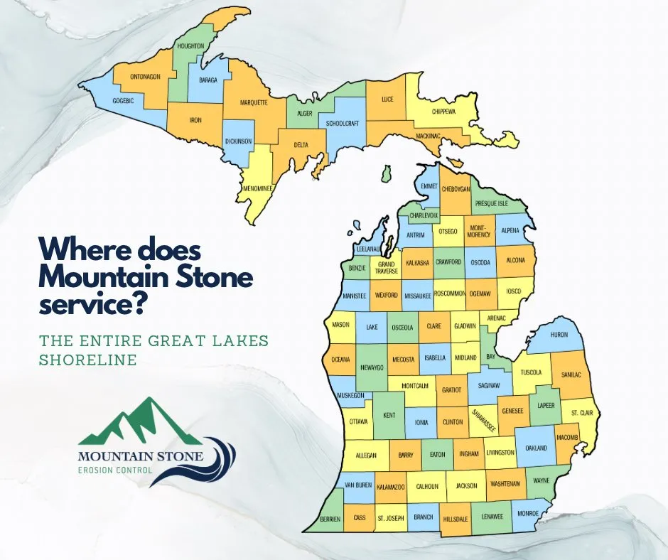 Local landscaping services with custom design in Brimley, MI by Mountain Stone