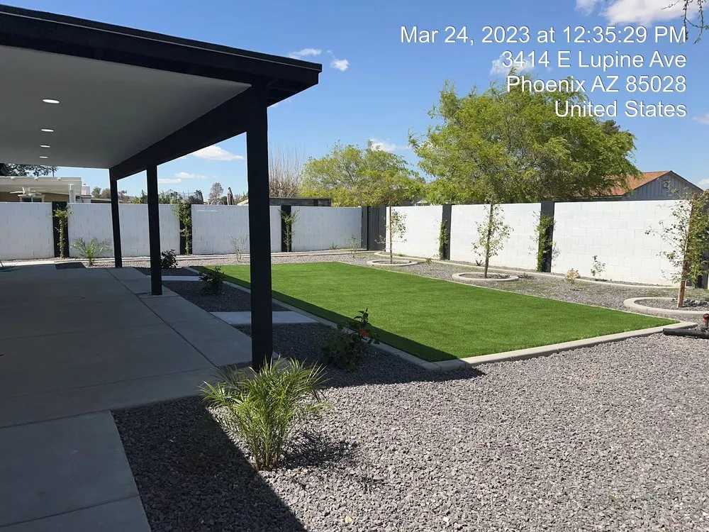 Affordable outdoor landscaping for residential properties in Phoenix, AZ by Mountain View Landscape and Design