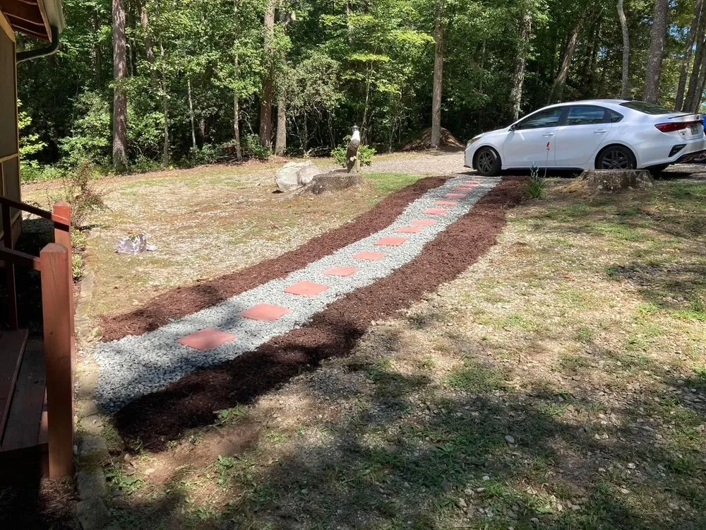 Professional lawn mowing service for year-round maintenance in Cleveland, GA by Mountain View Landscaping