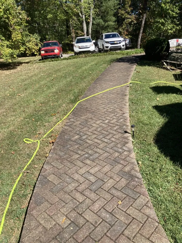 Trusted lawn care service with custom design in Cleveland, GA by Mountain View Landscaping